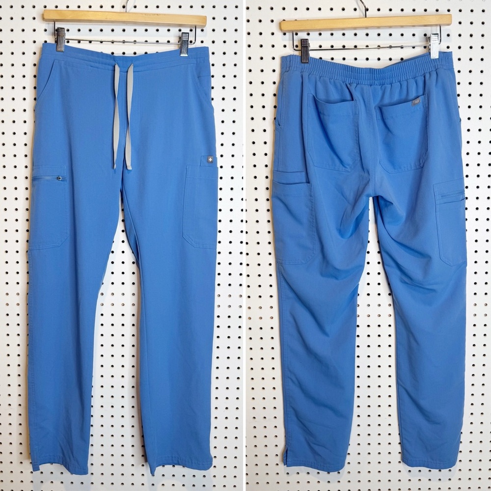 FIGS | Yola Skinny‎ Straight Leg Scrub Pants in Blue TW2000R Sz. S